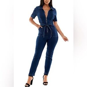 Premier Amour denim Jumpsuit